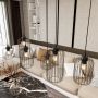 Emibig Vander 13656 lampa wisząca 6x15 W czarna zdj.5