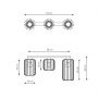 Emibig Barn 13673 plafon 3x15 W czarny zdj.2