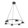 Emibig Starlit 13726 lampa wisząca 6x10 W czarna zdj.1