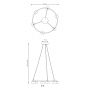 Emibig Starlit 13726 lampa wisząca 6x10 W czarna zdj.2