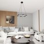 Emibig Starlit 13726 lampa wisząca 6x10 W czarna zdj.6