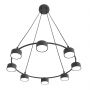 Emibig Starlit 13728 lampa wisząca x10 W czarna zdj.1