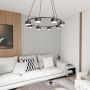 Emibig Starlit 13728 lampa wisząca x10 W czarna zdj.4