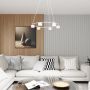 Emibig Starlit 13736 lampa wisząca 6x10 W biała zdj.6