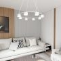 Emibig Starlit 13738 lampa wisząca x10 W biała zdj.4