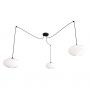 Emibig Origo 13743 lampa wisząca 3x15 W biała-czarna zdj.1