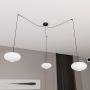 Emibig Origo 13743 lampa wisząca 3x15 W biała-czarna zdj.4