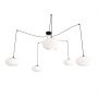 Emibig Origo 13745 lampa wisząca 5x15 W biała-czarna zdj.1