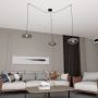 Emibig Origo 13753 lampa wisząca 3x15 W czarna-grafitowa zdj.3