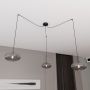 Emibig Origo 13753 lampa wisząca 3x15 W czarna-grafitowa zdj.4