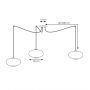 Emibig Origo 13753 lampa wisząca 3x15 W czarna-grafitowa zdj.2