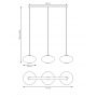 Emibig Coco 13763 lampa wisząca 3x15 W biała-czarna zdj.2