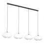 Emibig Coco 13764 lampa wisząca 4x15 W biała-czarna zdj.1