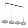 Emibig Coco 13774 lampa wisząca 4x15 W czarna-grafitowa zdj.1