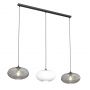 Emibig Coco 13783 lampa wisząca 3x15 W biała-czarna-grafitowa zdj.1