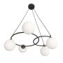Emibig Libra 13795 lampa wisząca 5x10 W biała-czarna zdj.1