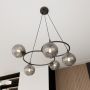 Emibig Libra 13805 lampa wisząca 5x10 W czarna-grafitowa zdj.5