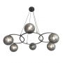 Emibig Libra 13806 lampa wisząca 6x10 W czarna-grafitowa zdj.1