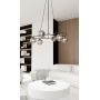 Emibig Libra 13806 lampa wisząca 6x10 W czarna-grafitowa zdj.3