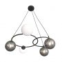 Emibig Libra 13815 lampa wisząca 5x10 W biała-czarna-grafitowa zdj.1