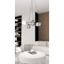 Emibig Libra 13815 lampa wisząca 5x10 W biała-czarna-grafitowa zdj.4