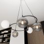 Emibig Libra 13815 lampa wisząca 5x10 W biała-czarna-grafitowa zdj.5