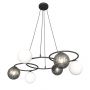 Emibig Libra 13826 lampa wisząca 6x10 W biała-czarna-grafitowa zdj.1