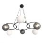 Emibig Libra 13826 lampa wisząca 6x10 W biała-czarna-grafitowa zdj.3