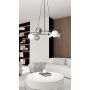 Emibig Libra 13826 lampa wisząca 6x10 W biała-czarna-grafitowa zdj.4