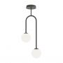 Emibig Atria 13832 lampa podsufitowa 2x10 W biała-czarna zdj.1