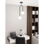 Emibig Atria 13832 lampa podsufitowa 2x10 W biała-czarna zdj.5