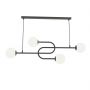Emibig Atria 13834 lampa wisząca 4x10 W biała-czarna zdj.1