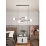 Emibig Atria 13834 lampa wisząca 4x10 W biała-czarna zdj.7