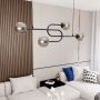 Emibig Atria 13844 lampa wisząca 4x10 W czarna-grafitowa zdj.4