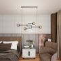 Emibig Atria 13844 lampa wisząca 4x10 W czarna-grafitowa zdj.7