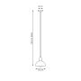 Emibig Moto 13861 lampa wisząca 1x15 W czarna-złota zdj.2