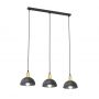 Emibig Moto 13863 lampa wisząca 3x15 W czarna-złota zdj.1