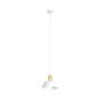 Emibig Moto 13871 lampa wisząca 1x15 W biała-złota zdj.1