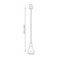 Emibig Rosa 13881 lampa wisząca 1x10 W czarna-złota zdj.2