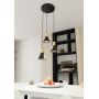 Emibig Rosa 13883PREM lampa wisząca 3x10 W czarna-złota zdj.3