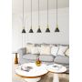 Emibig Rosa 13885 lampa wisząca 5x10 W czarna-złota zdj.5