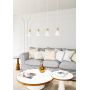 Emibig Rosa 13894 lampa wisząca 4x10 W biała-złota zdj.5