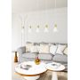 Emibig Rosa 13895 lampa wisząca 5x10 W biała-złota zdj.5