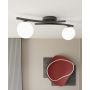 Emibig Opus 13902 lampa podsufitowa 2x10 W biała-czarna zdj.5