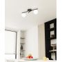 Emibig Opus 13902 lampa podsufitowa 2x10 W biała-czarna zdj.7