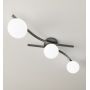 Emibig Opus 13903 lampa podsufitowa 3x10 W biała-czarna zdj.6