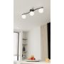 Emibig Opus 13903 lampa podsufitowa 3x10 W biała-czarna zdj.7
