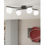 Emibig Opus 13904 lampa podsufitowa 4x10 W biała-czarna zdj.5