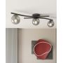 Emibig Opus 13913 lampa podsufitowa 3x10 W czarna-grafitowa zdj.5