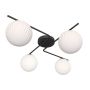 Emibig Vespa 13954 lampa podsufitowa 4x10 W biała-czarna zdj.1